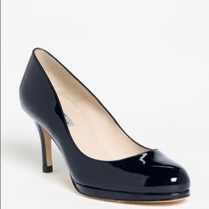 LK Bennett - Navy Blue Patent Leather Sybila Pump - EU37